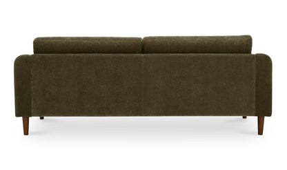 86.6" Cedar Green Upholstered Sofa
