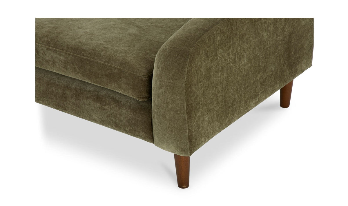86.6" Cedar Green Upholstered Sofa