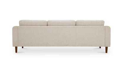 98" Oatmeal Upholstered Sectional