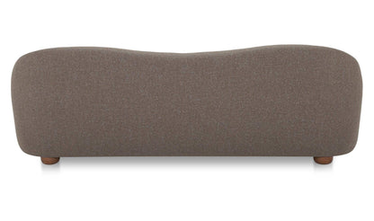 89.8" Brown Upholstered Sofa
