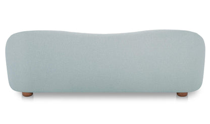 89.8" Light Blue Upholstered Sofa