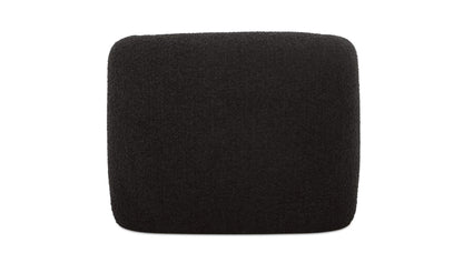 37" Black Boucle Accent Chair