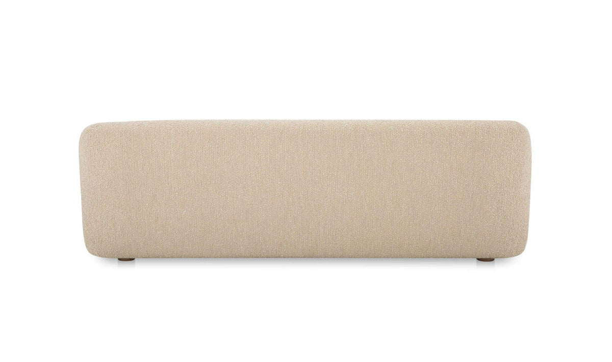 92" Beige Boucle Sofa