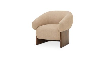 33.27" Flecked Tan Upholstered Accent Chair