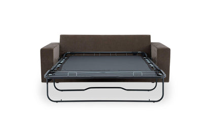 87.8" Warm Charcoal Upholstered Sleeper Sofa