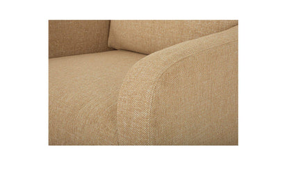 38" Ochre Upholstered Lounge Chair