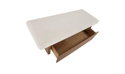 60" Oat Upholstered Bench