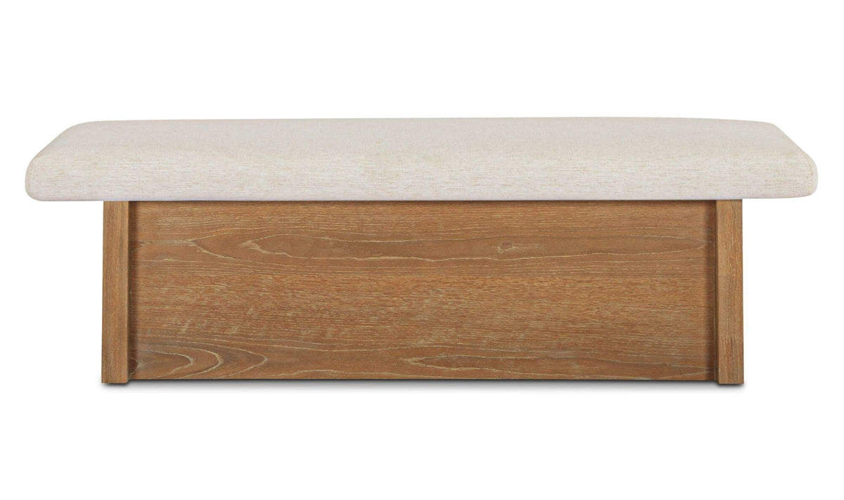 60" Oat Upholstered Bench