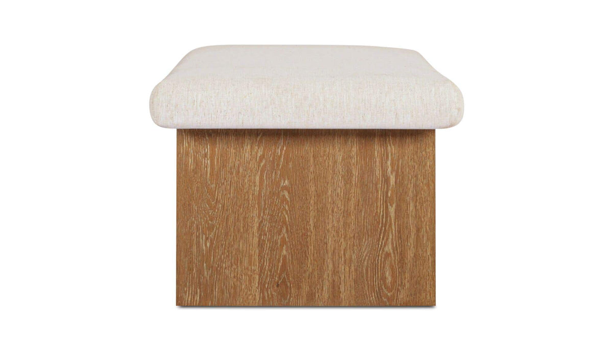 60" Oat Upholstered Bench