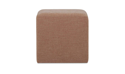 18" Washed Pink Wood Stool