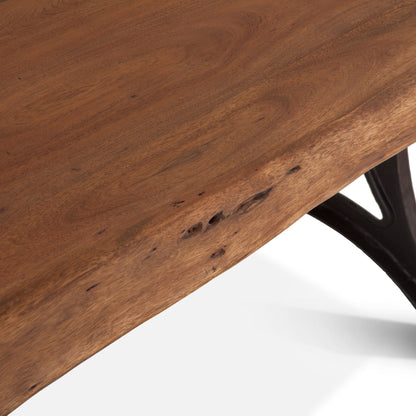 72" Live Edge Raw Walnut Dining Table