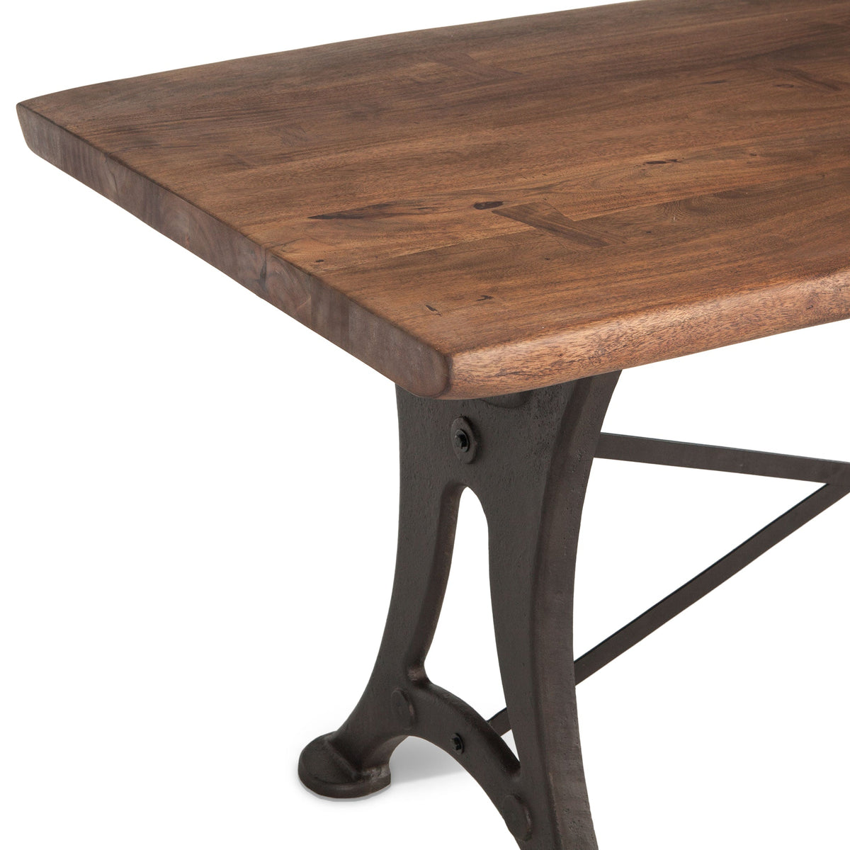 72" Raw Walnut Acacia Wood Gathering Table