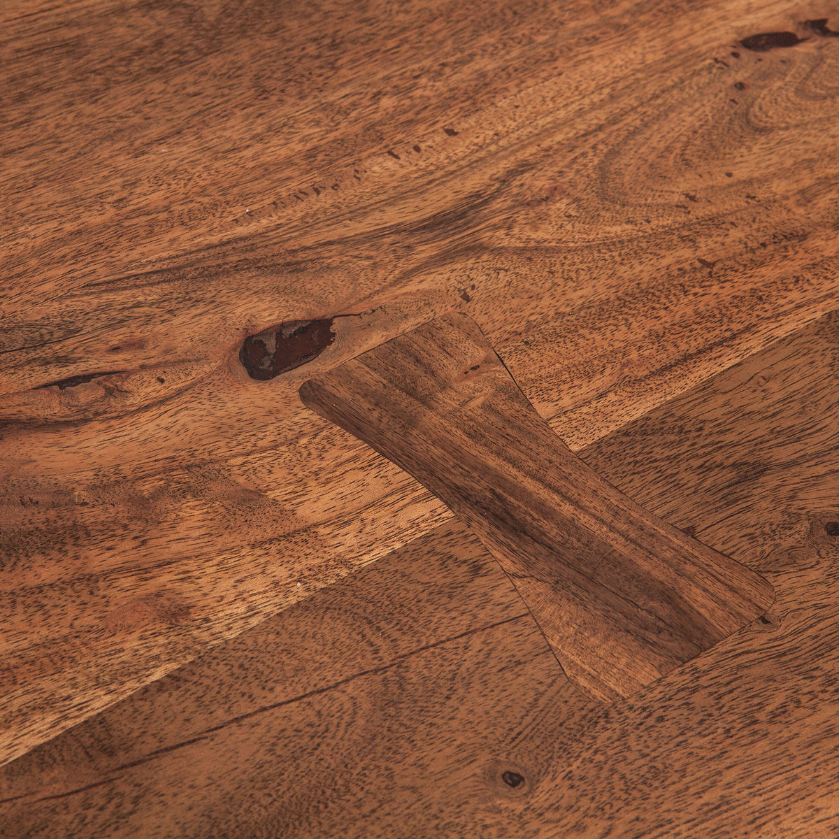 72" Raw Walnut Acacia Wood Gathering Table