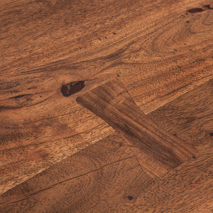 72" Raw Walnut Acacia Wood Gathering Table