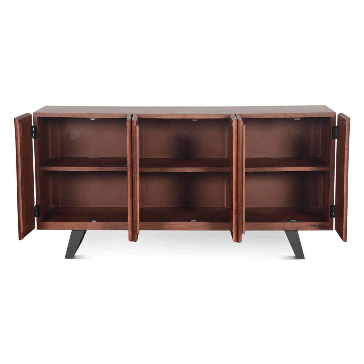 68" Raw Walnut Acacia Wood Sideboard