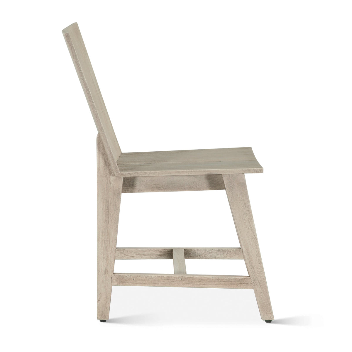 18" Matte Driftwood Wood Dining Chair