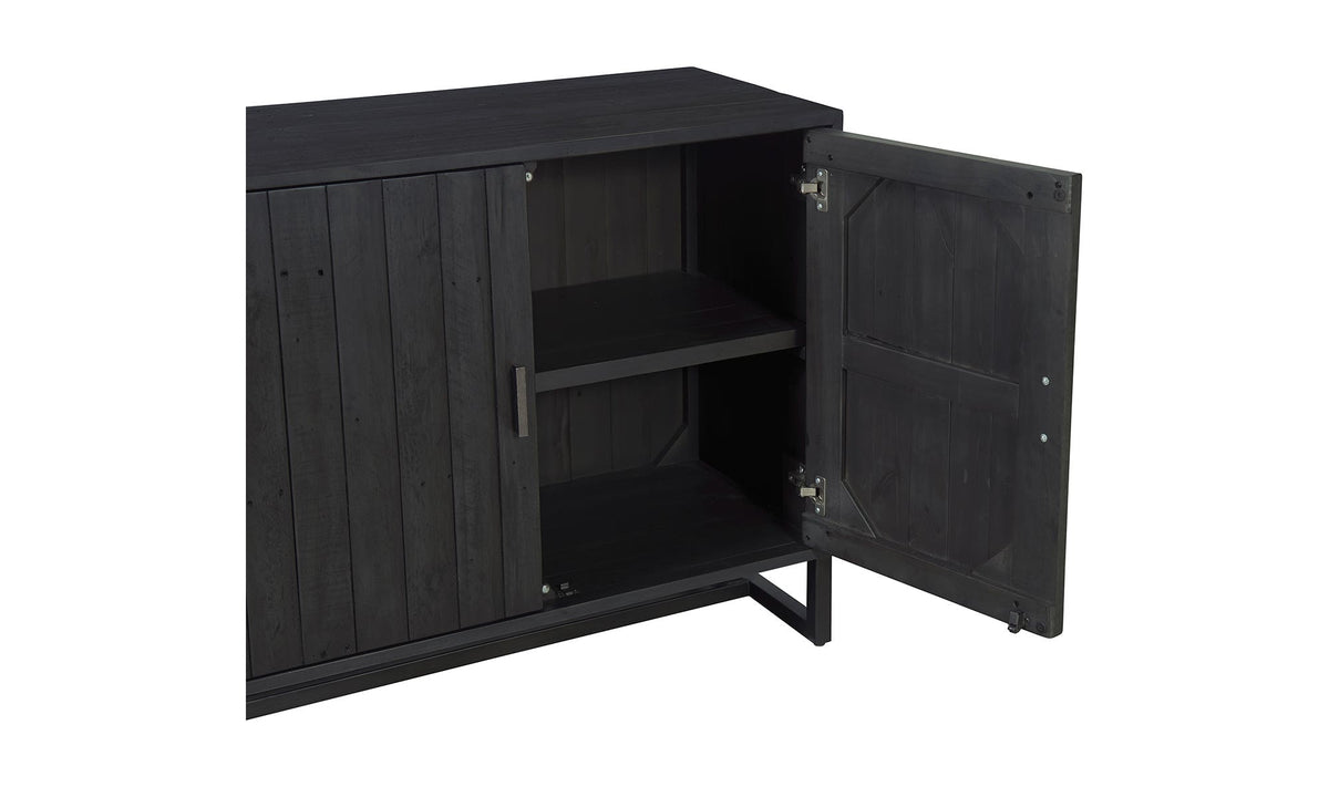39" Black Stainless Steel Cabinet