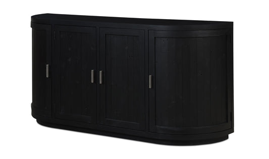71" Black Wood Sideboard