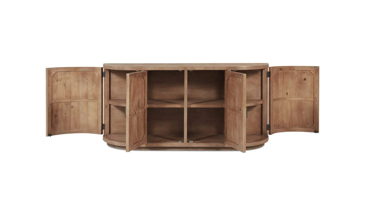71" Natural Wood Sideboard