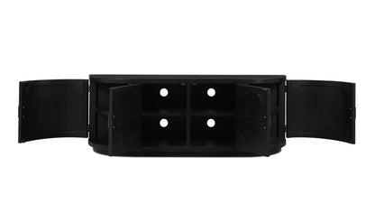 70.9" Black Wood Cabinet