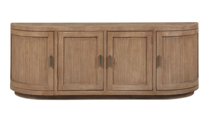 70.9" Natural Wood Cabinet