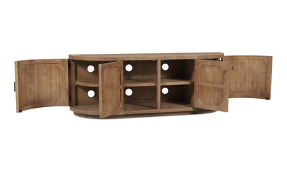 70.9" Natural Wood Cabinet