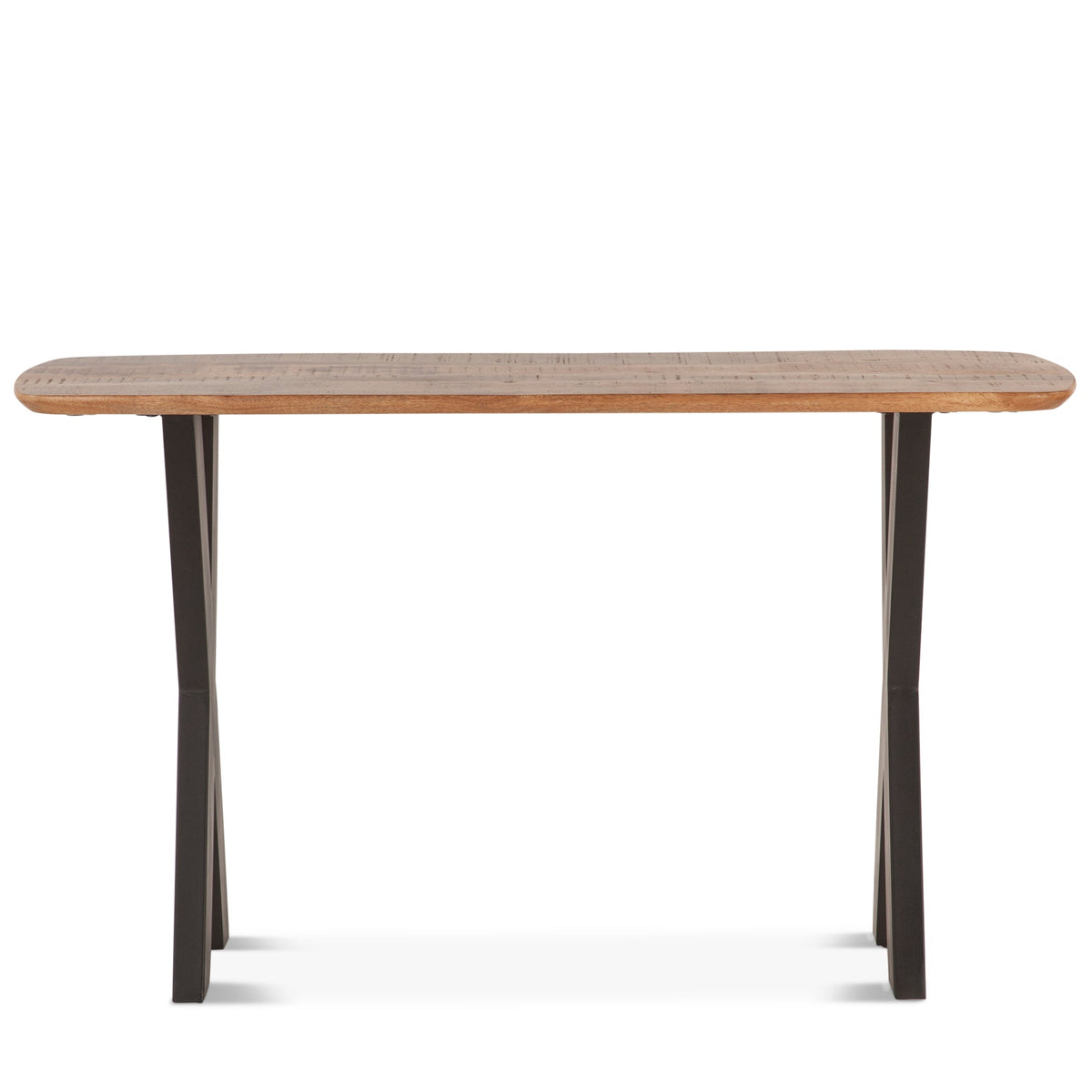 52" Natural Mango Wood Console Table