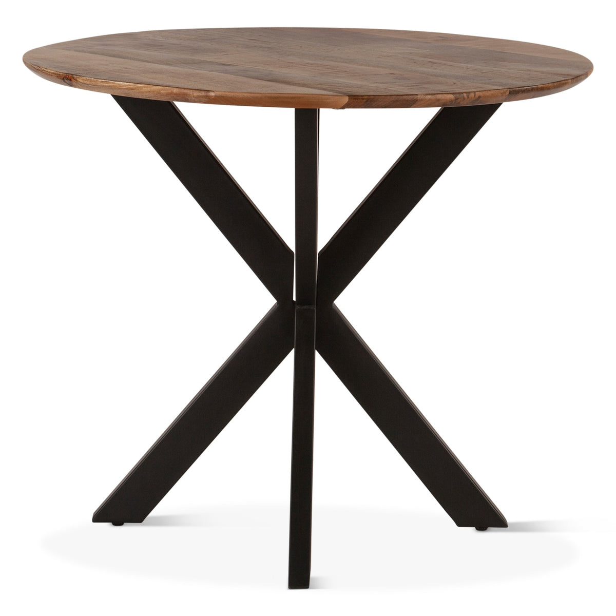 42" Natural Mango Wood Round Gathering Table