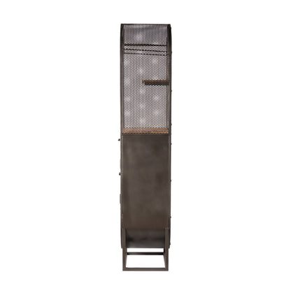23" Natural Mango Wood Bar Cabinet