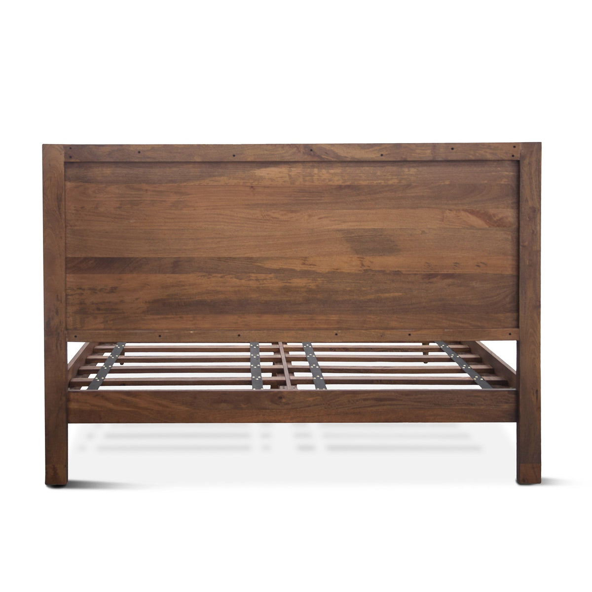 80" Two-Tone Carved Wood King Size Bed