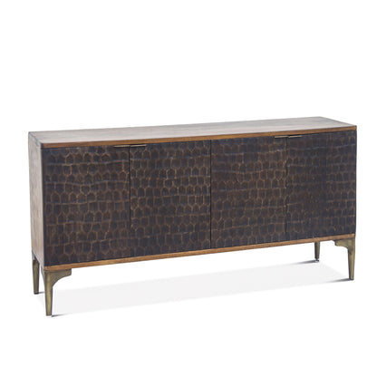 66" Two-Tone Mango Wood Sideboard
