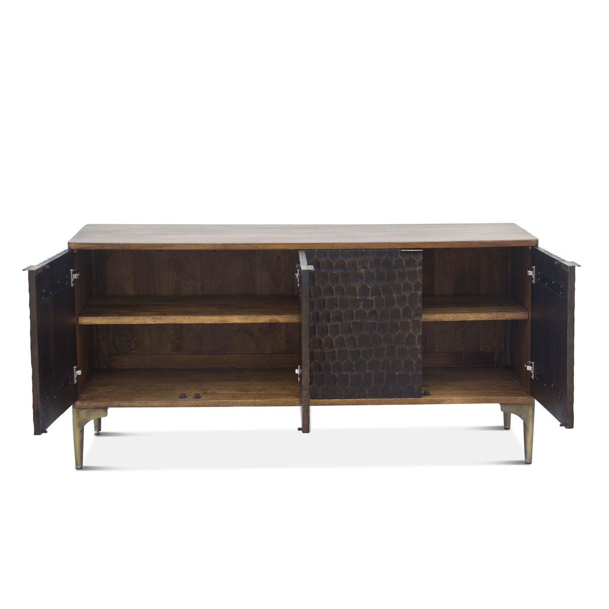 66" Two-Tone Mango Wood Sideboard
