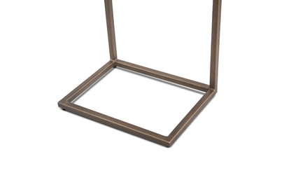 18" Two-Tone Mango Wood Side Table