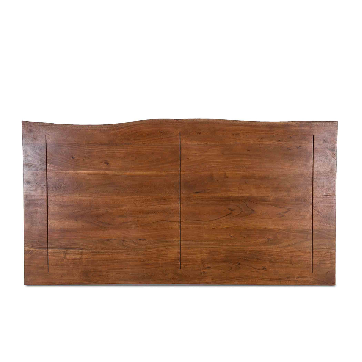 91" Raw Walnut and Ebony King Size Bed