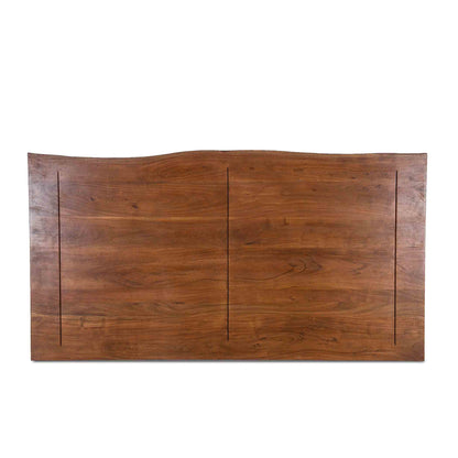 91" Raw Walnut and Ebony King Size Bed