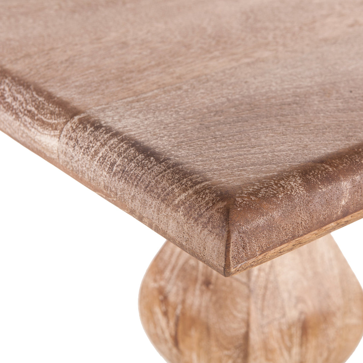 72" Antique Oak Mango Wood Bench
