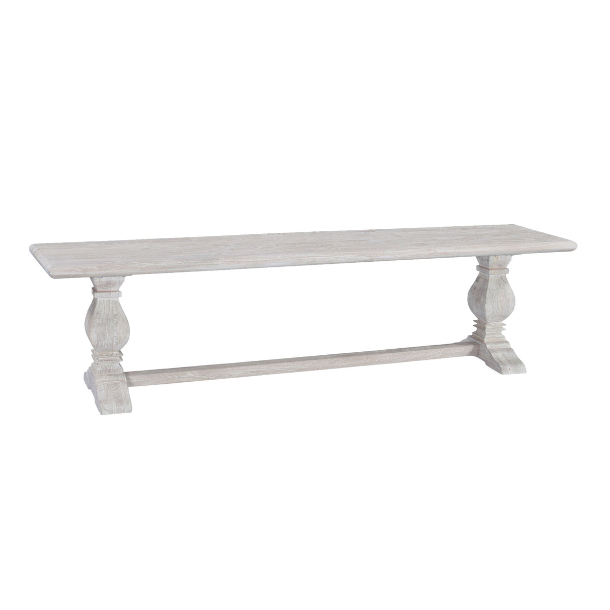 72" Heirloom White Mango Bench