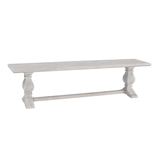 72" Heirloom White Mango Bench