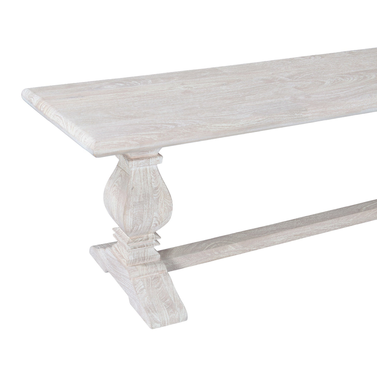 72" Heirloom White Mango Bench