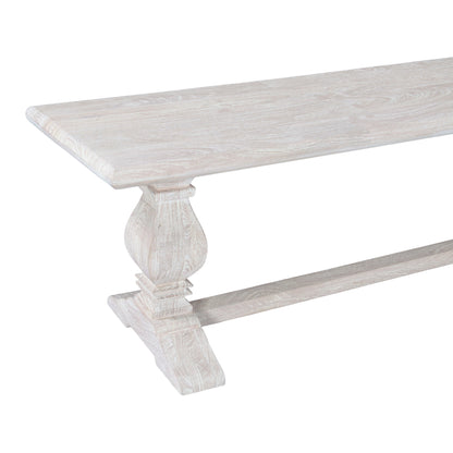 72" Heirloom White Mango Bench