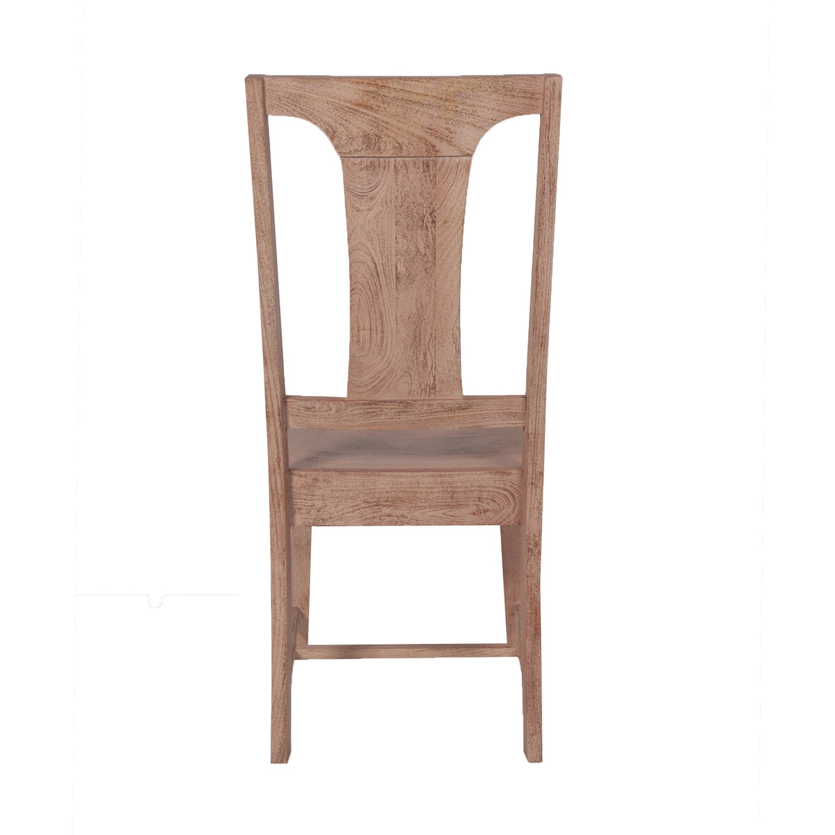 19" Antique Oak Wood Dining Chair