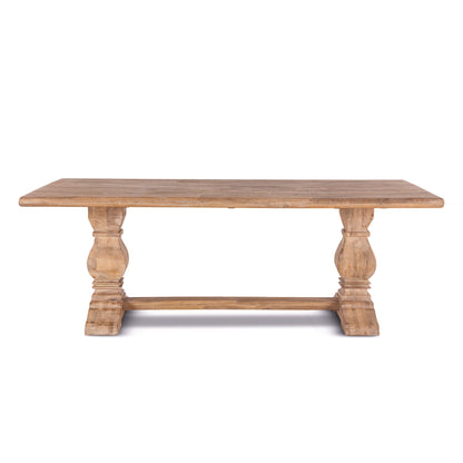 84" Antique Oak Dining Table