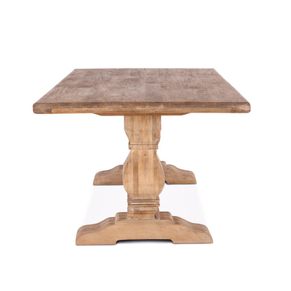 84" Antique Oak Dining Table