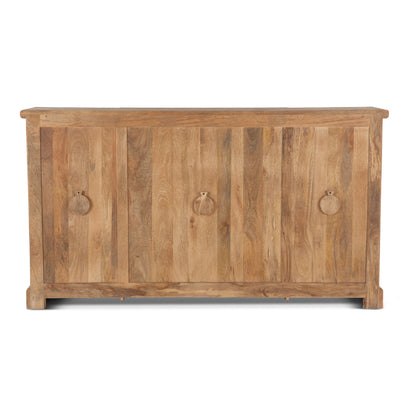 75" Antique Oak Glass Cabinet