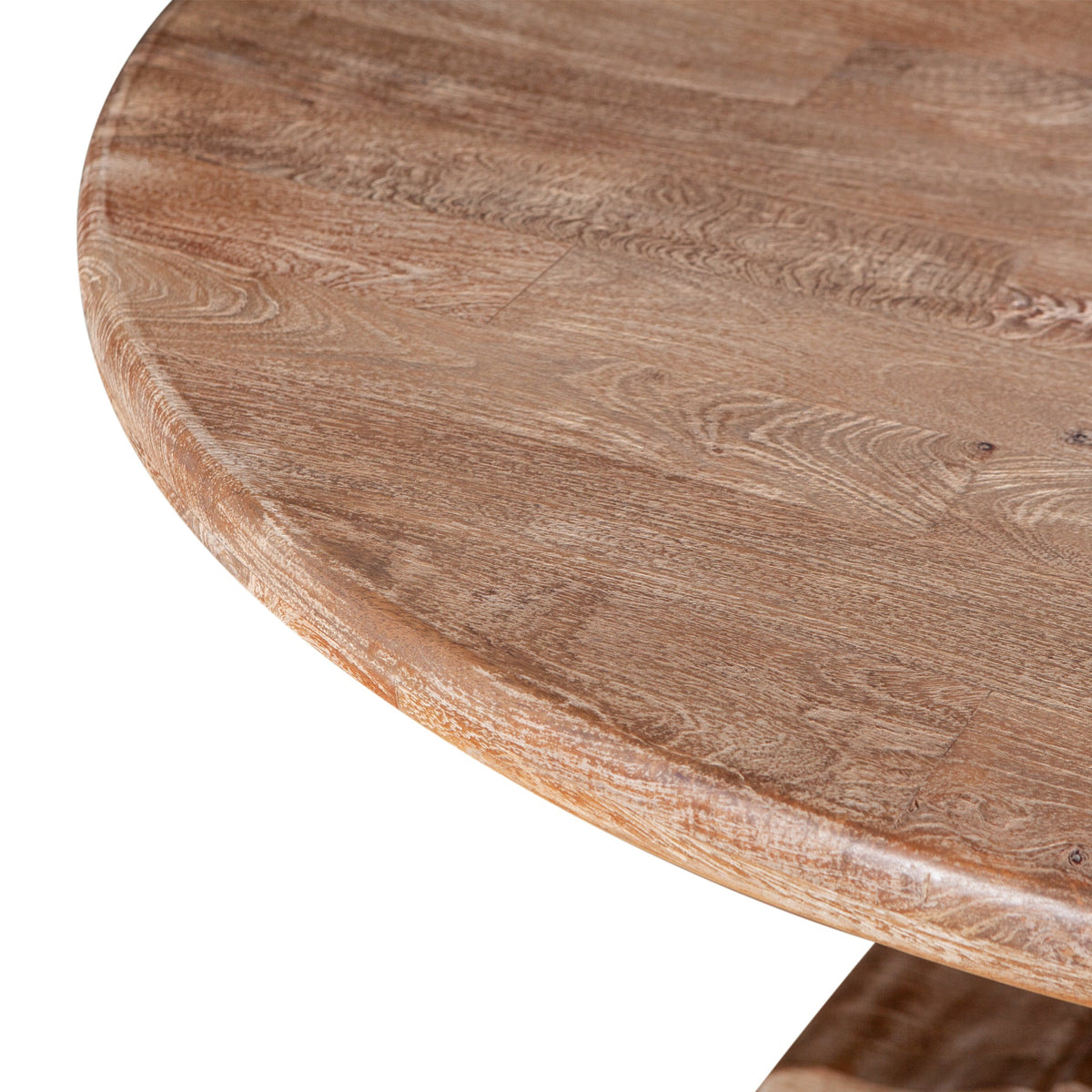 54" Antique Oak Round Dining Table