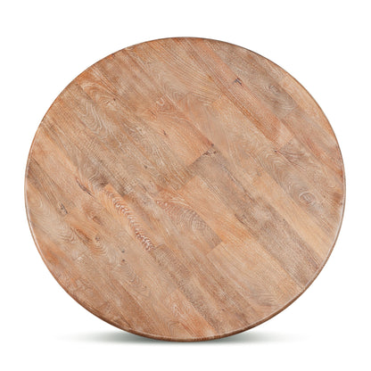 54" Antique Oak Round Dining Table