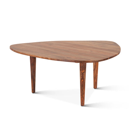37" Natural Sheesham Wood Coffee Table