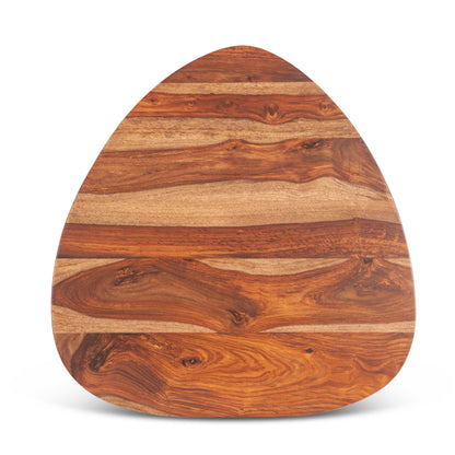 23" Natural Sheesham Wood Side Table
