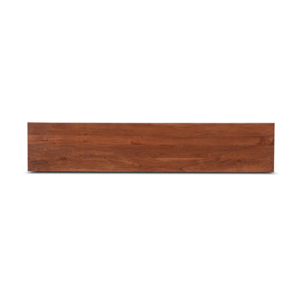 80" Cinnamon Brown Acacia Bench