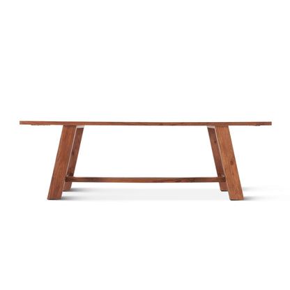 94" Cinnamon Brown Dining Table